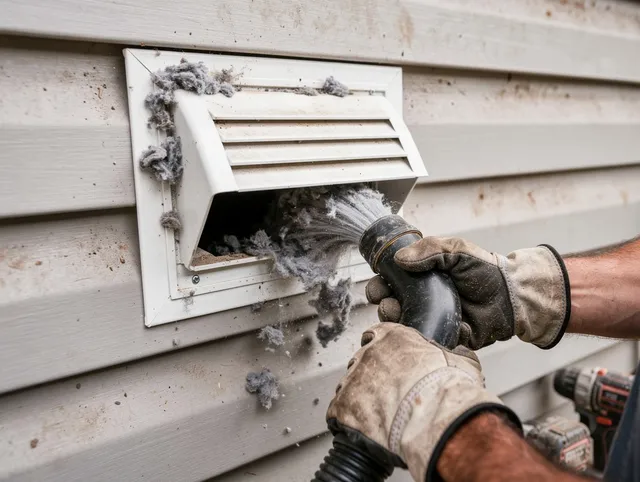 Professional dryer vent cleaning by Ipswich Dryer Vent Cleaning in Ipswich