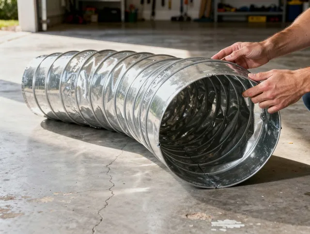 Ipswich Dryer Vent Cleaning specialist using advanced equipment for thorough duct cleaning in Ipswich