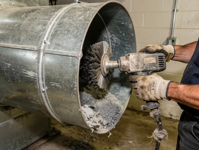 Industrial-grade dryer vent cleaning by Ipswich Dryer Vent Cleaning in Ipswich