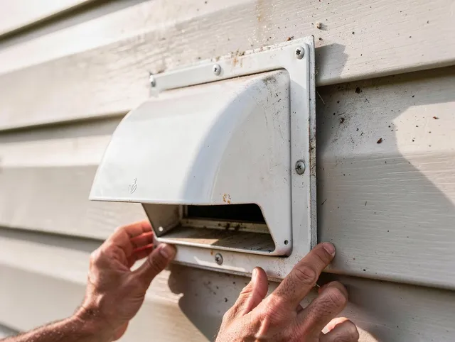 Ipswich Dryer Vent Cleaning technician delivering thorough residential dryer vent cleaning service in Ipswich